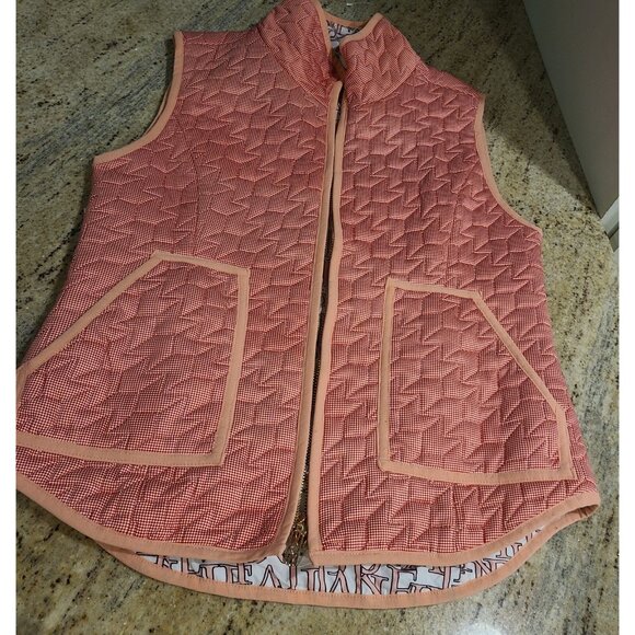 Jean-Pierre Klifa Reversible Hunter Vest Red Pink Logo Size XS - Picture 7 of 13
